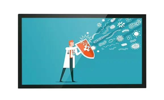 Moniteur LCD antibactérien permanent de 32 pouces à action prolongée